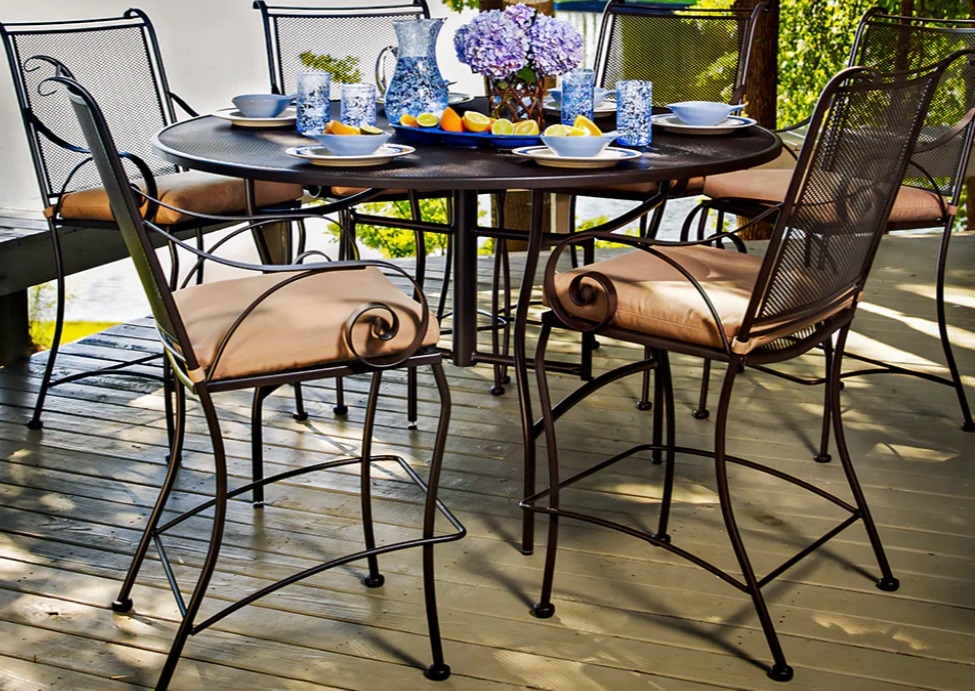 Meadowcraft Moticello Patio Dining Swivel Counter Stool