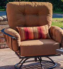 Meadowcraft Wrought Iron Patio Vinings D/S Swivel