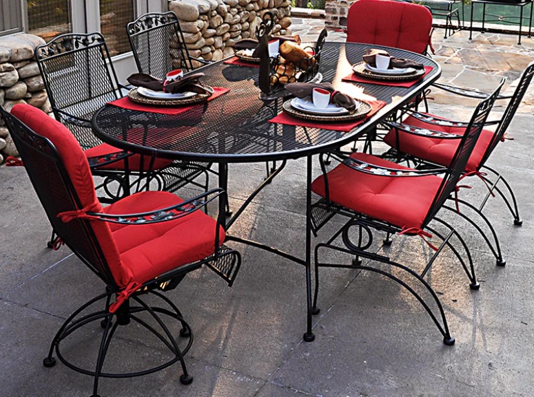 Meadowcraft Dogwood Wrought Iron Patio Dining Chair