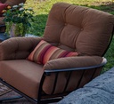 Meadowcraft Wrought Iron Vinings C-Spring Spring Chair