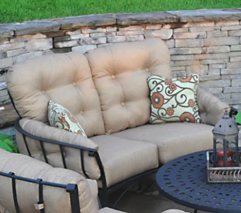 Meadowcraft Wrought Iron Patio Furniture Vinings Loveseat