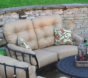 Meadowcraft Wrought Iron Patio Furniture Vinings Loveseat