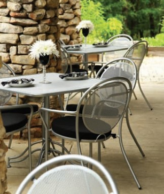 Meadowcraft Wrought Iron Outdoor Sierra Barstool