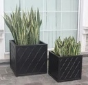 Lattice 2 Pack Planter Box 1 - 18" & 1 - 24" Outdoor Planting