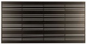 Woodard Tri-Slat 42" x 84" Rectangular Umbrella Top with Base Outdoor Patio Furniture