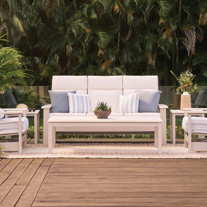 Outdoor Sofa Leeward MGP Cushion Supreme Three-Seat Sofa