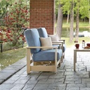 Outdoor Chairs Leeward MGP Cushion Supreme Hidden Motion Arm Chair