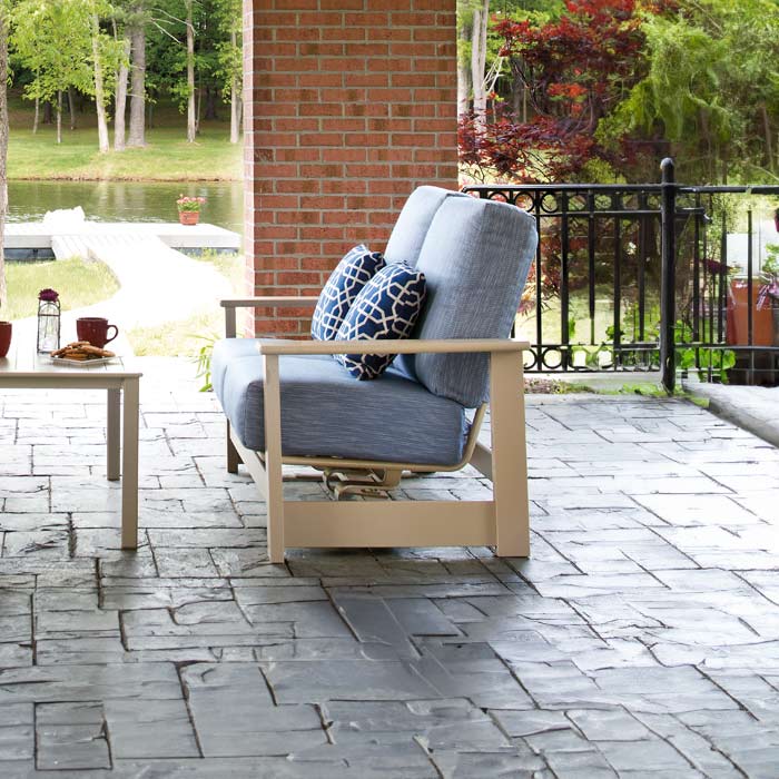 Patio Sofa Leeward MGP Cushion Supreme Hidden Motion Loveseat