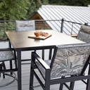 Vida 44" Square Table Aluminum Bar Height Outdoor Top