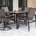 Vida 44" Square Dining Height Poly Top Outdoor Table