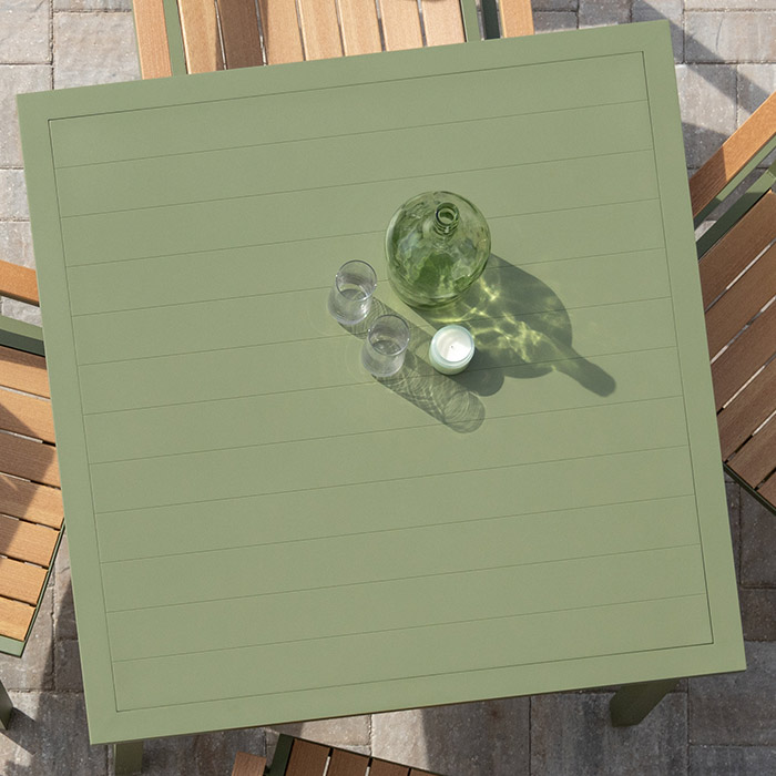 Vida 44" Square Outdoor Table Dining Poly Top