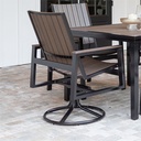 Vida Outdoor Swivel Rocker Dining Chair