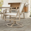Vida Outdoor High-Back Sling Swivel Rocker Dining Chair