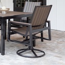 Vida Poly Swivel Rocker Dining Outdoor Chair