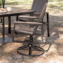 Vida Poly Swivel Rocker Dining Chair Outdoor
