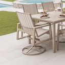 Vida Sling Swivel Rocker Outdoor Dining Chair