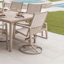 Vida Sling Swivel Rocker Dining Outdoor Chair