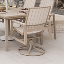 Vida Sling Outdoor Swivel Rocker Dining Chair