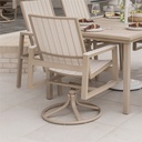 Vida Outdoor Sling Swivel Rocker Dining Chair