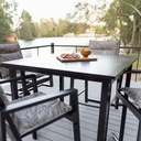 Vida 44" Square Poly Top Outdoor Table Bar Height