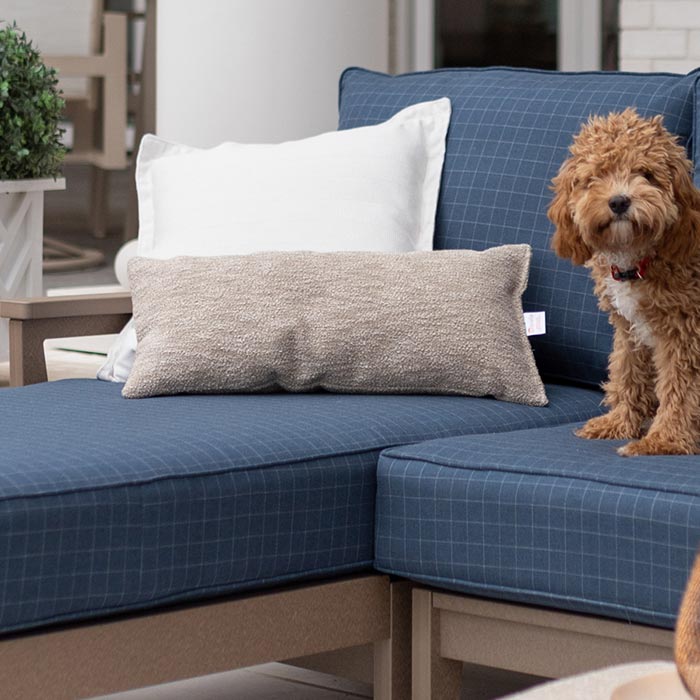 LH 9x22 Fitted Fiber Outdoor Throw Pillow