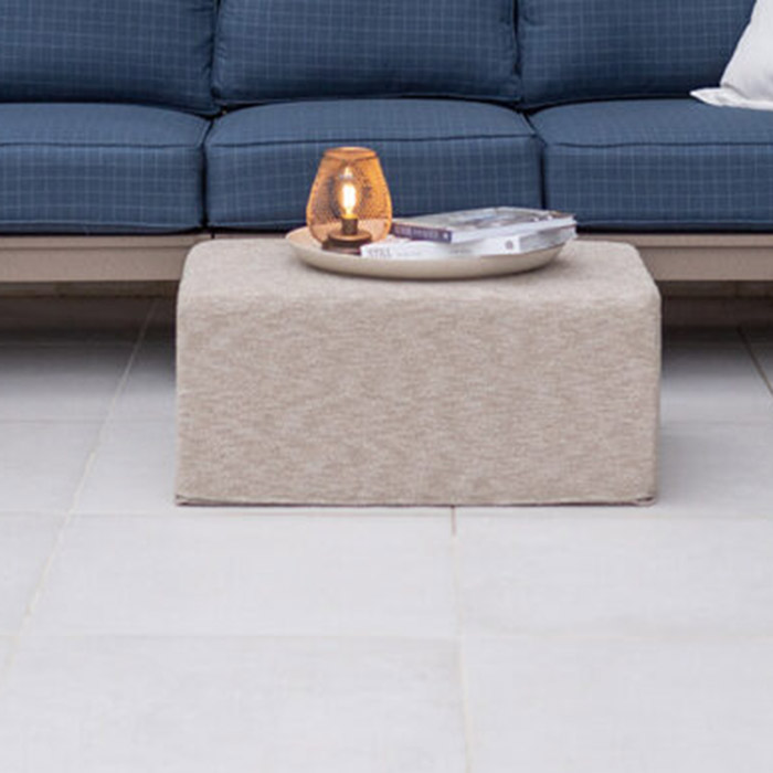 Lily Hive 18x30x13 Rectangle Outdoor Pouf