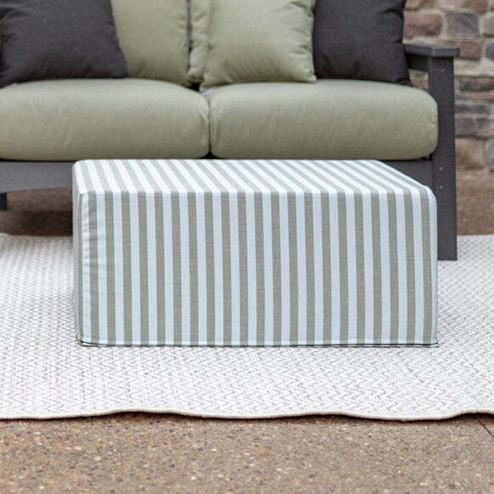 Lily Hive 18x30x13 Rectangle Patio Pouf