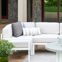 Larssen Cushion Backless Curved Corner Section Patio Furniture