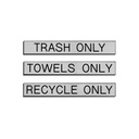 Patio Accessories Replacement Label Set for Receptacle