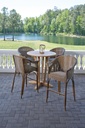 Universal Teak 30" Round Balcony Table
