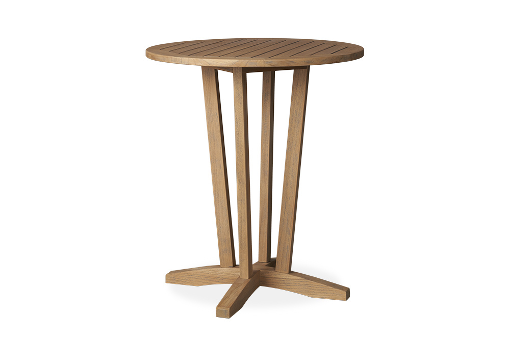 Universal Teak 30" Round Bar Table