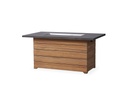 Universal Teak 52” Rectangular Fire Table