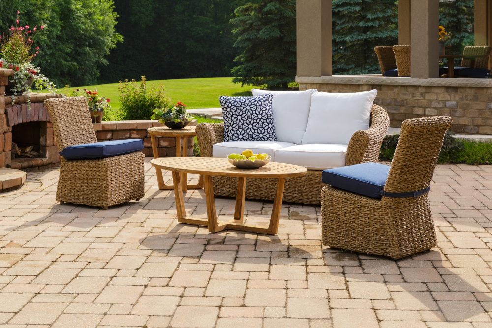 Universal Teak 52” Rectangular Fire Table