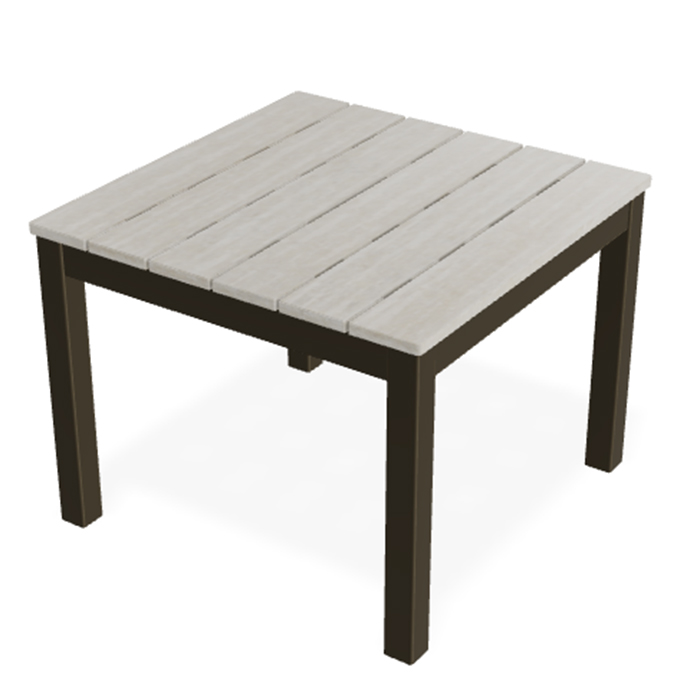 Polymer Top Attachable Corner Table