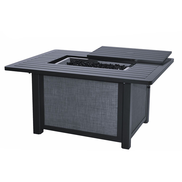Inverness 37" x 49" Rect. Sling Side Fire Pit Table
