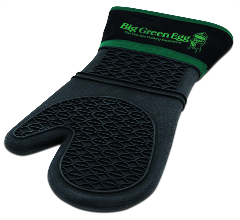 Heat-Resistant Silicone Mitt w/Fabric Cuff