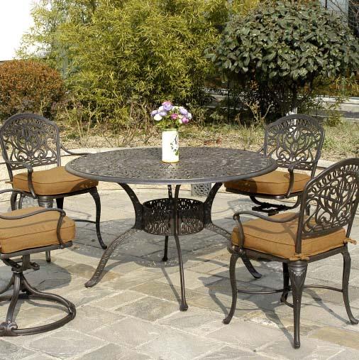 Tuscany Round outdoor dining table Hanamint Outdoor Furniture