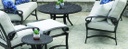 Cast Weave Round High Dining/Bar Table