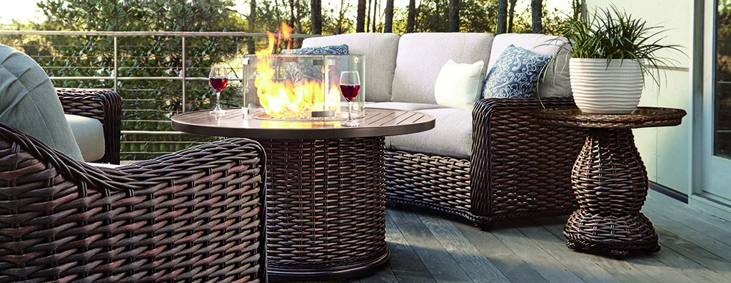 South Hampton 36" Round Gas Fire Pit