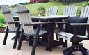 Garden Classic 33" Square Table Dining Height Poly Outdoor Furniture