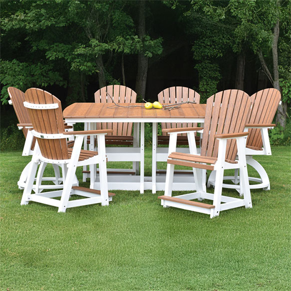 Garden Classic 44" x 96" Rectangular Table Bar Height Patio Furniture