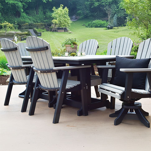 Garden Classic 44" x 96" Rectangular Table Bar Height Patio Furniture