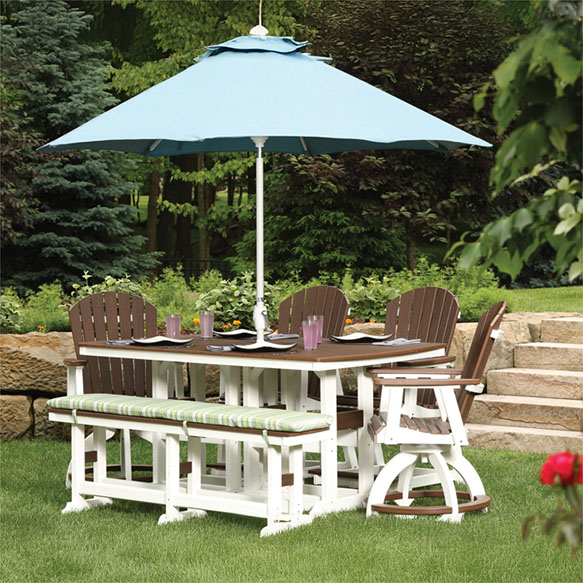 Garden Classic 44" x 96" Rectangular Table Counter Height Patio Furniture