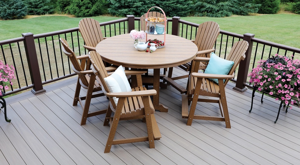 Garden Classic 48" Round Table Bar Height Patio Furniture
