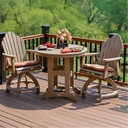 Garden Classic 48" Round Table Bar Height Patio Furniture