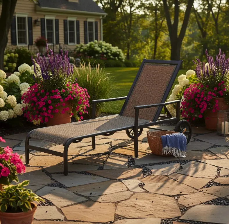 Stratford Sling Chaise Lounge Patio Furniture