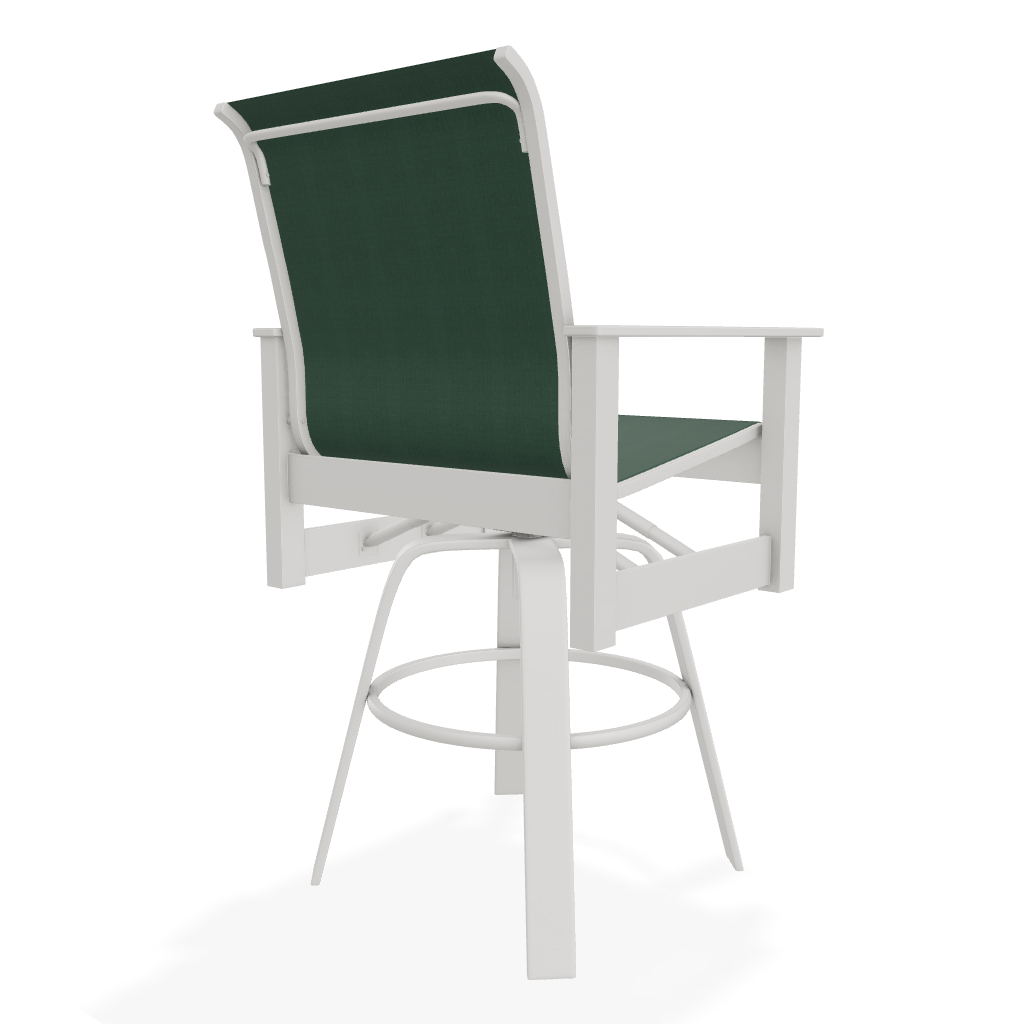 Leeward MGP Sling Bar Height Swivel Arm Chair