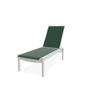 Leeward MGP Sling Lay-Flat Stacking Armless Chaise w/Wheels