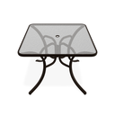 36&quot; Square Glass Top Table