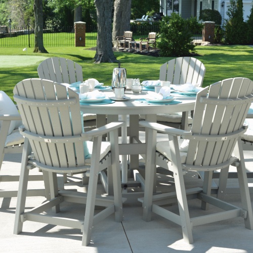 Garden Classic 60" Round Table Bar Height Patio Furniture